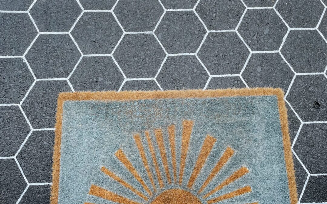 hex tile stencil - sew bright creations