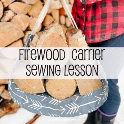 how to sew: firewood carrier | sew bright creations