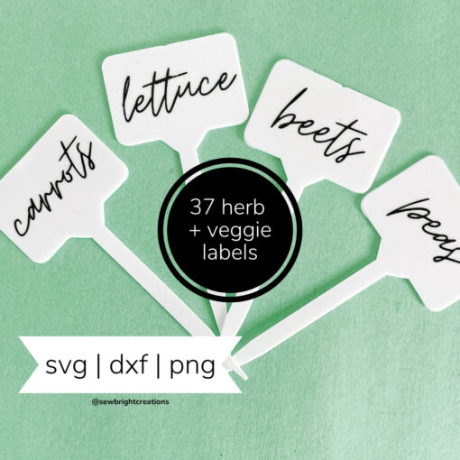 vegetable and herb svg labels, instant download, cricut garden projects