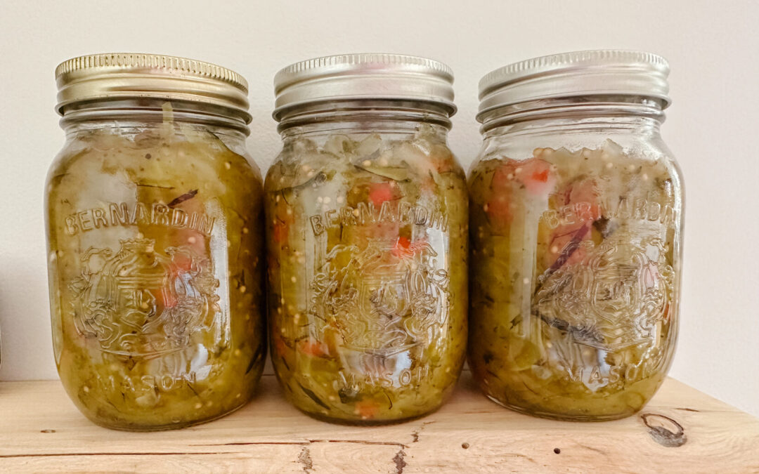 zucchini relish recipe | sew bright creations