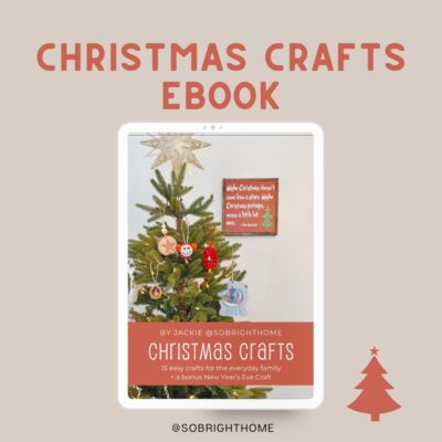 Christmas Crafts Ebook | So Bright Home | Easy Kids Crafts for Christmas