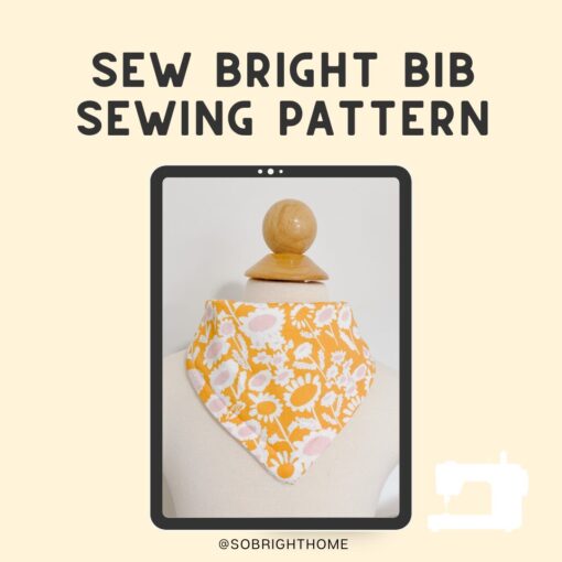 How to sew a baby bib | Sewing Lessons for Beginners - Sew Bright bib Pattern