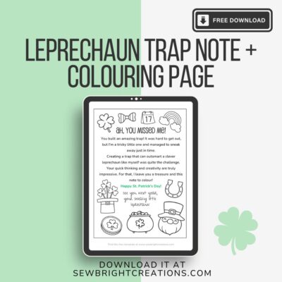 Leprechaun Trap | St. Patricks Day Craft | Preschool Craft St Patricks Day | Leprechaun Craft | How to Catch a Leprechaun | Sew Bright Creations | Kindergarten St Patricks Day Ideas