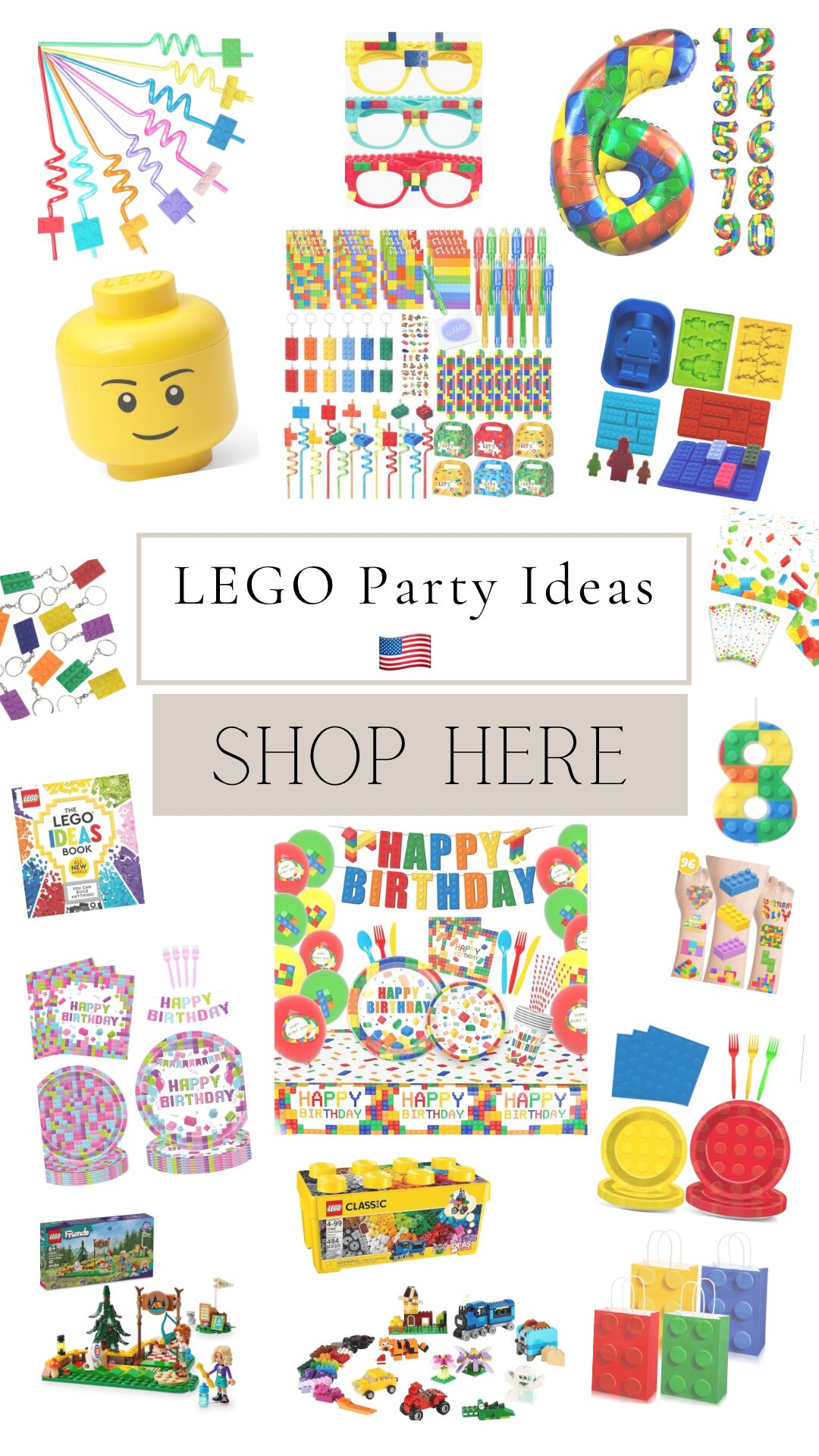 DIY Lego themed Birthday Party | How to plan a lego party | DIY Lego birthday Decorations on a budget | So Bright Home