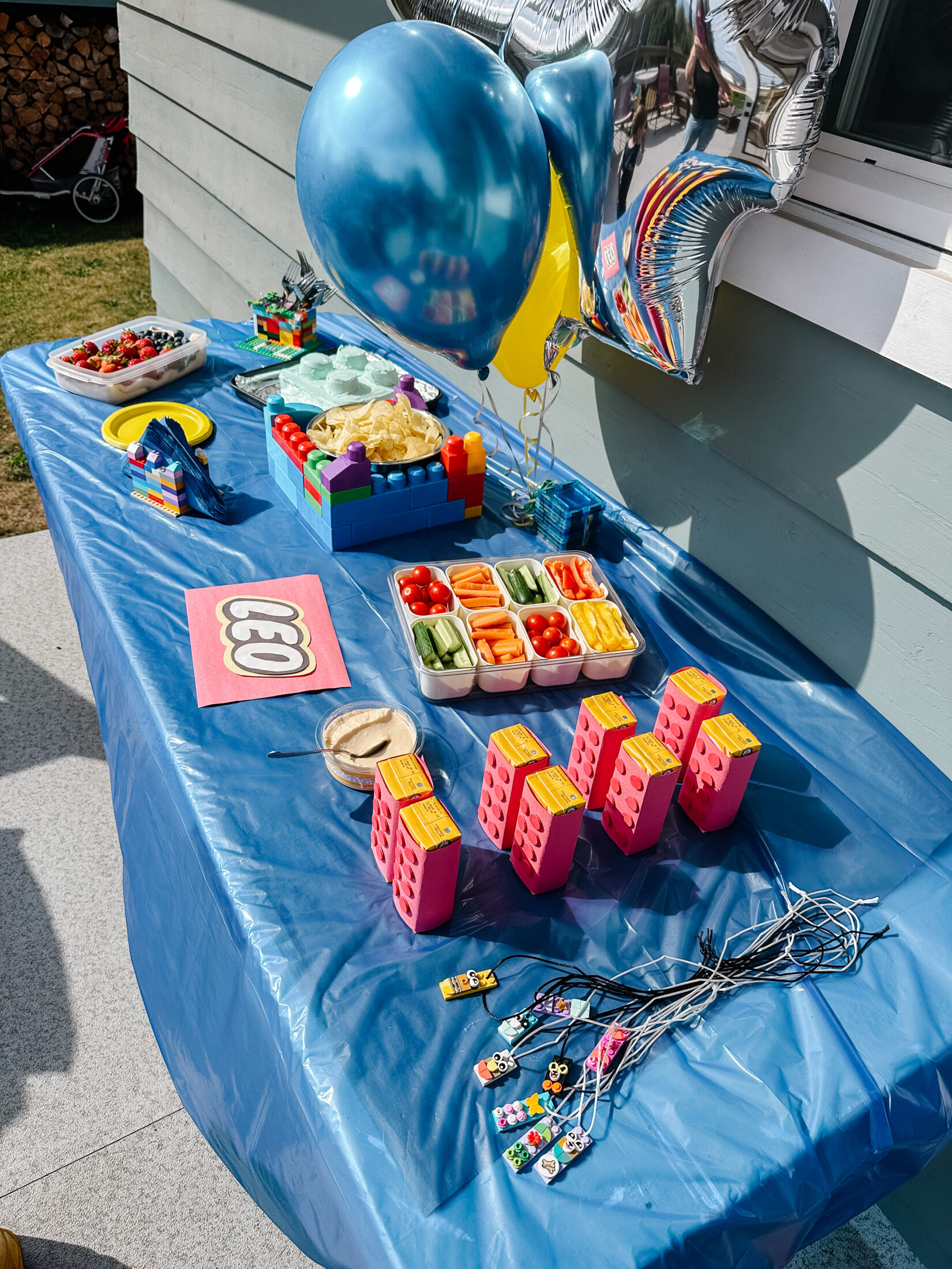 DIY Lego themed Birthday Party | How to plan a lego party | DIY Lego birthday Decorations on a budget | So Bright Home