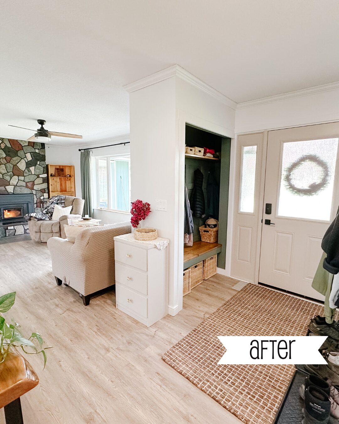 before and after home renovations, so bright home