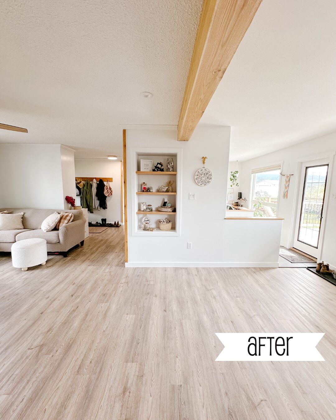 before and after home renovations, so bright home
