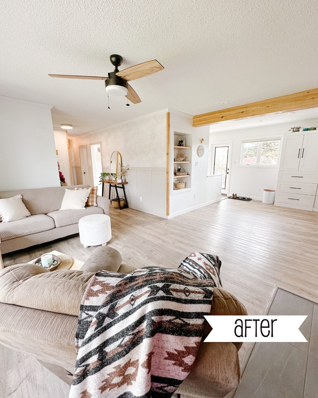 before and after home renovations, so bright home