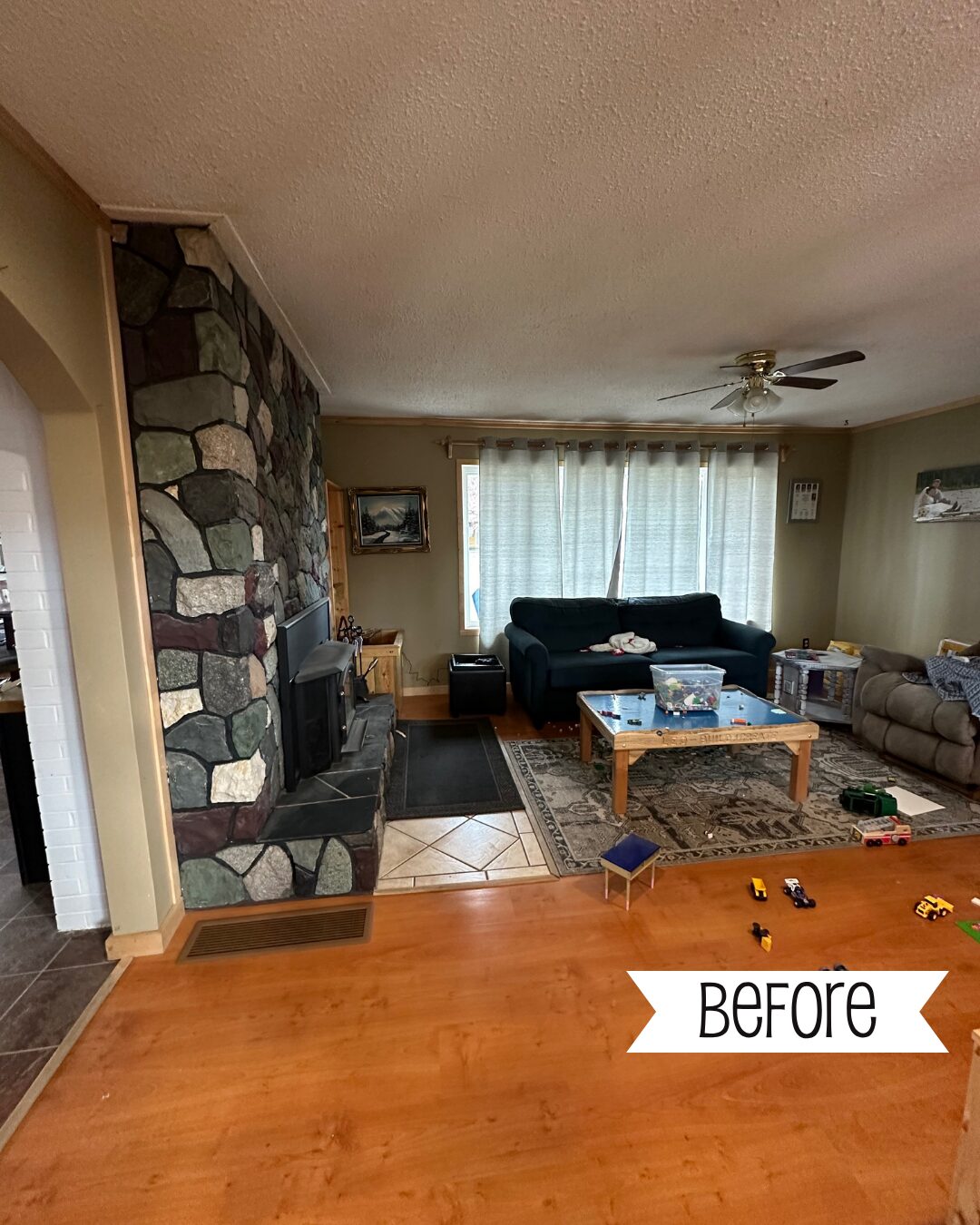 before and after home renovations, so bright home