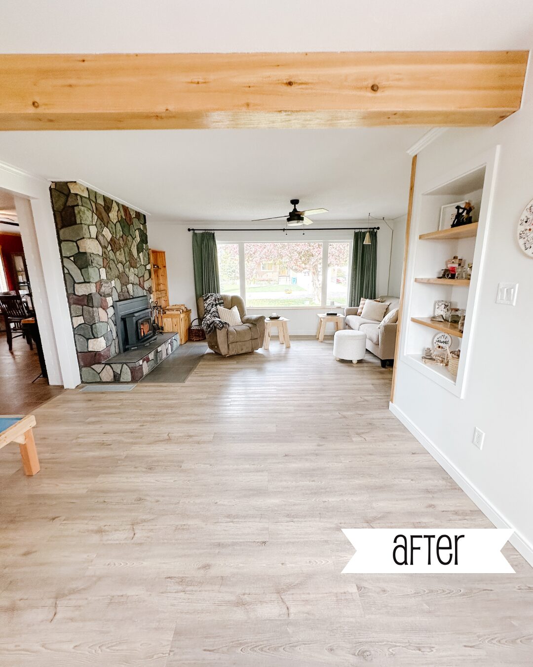 before and after home renovations, so bright home