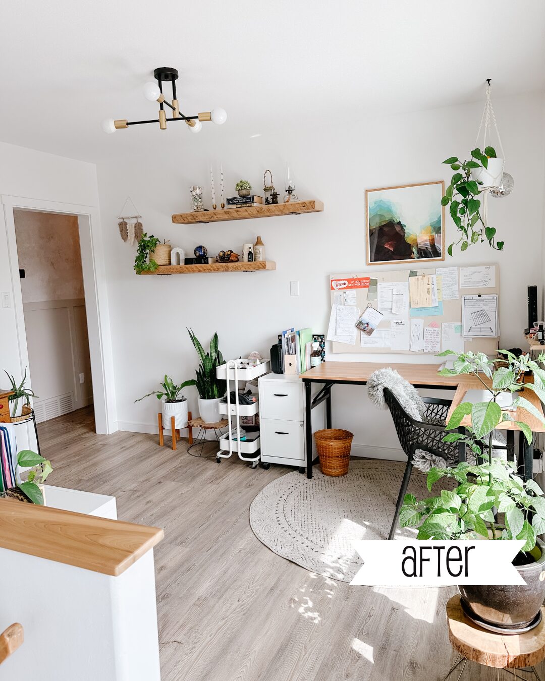 before and after home renovations, so bright home