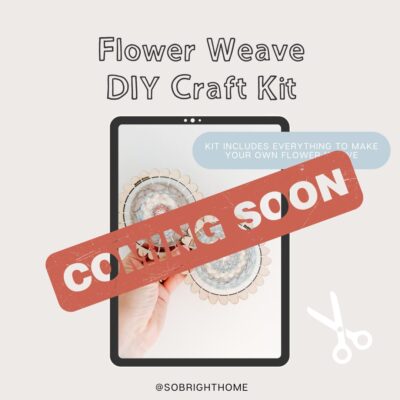 So Bright Home DIY Craft Kit, Flower Weave